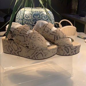 New Amuse Society x Matisse Platform Snake Sandals